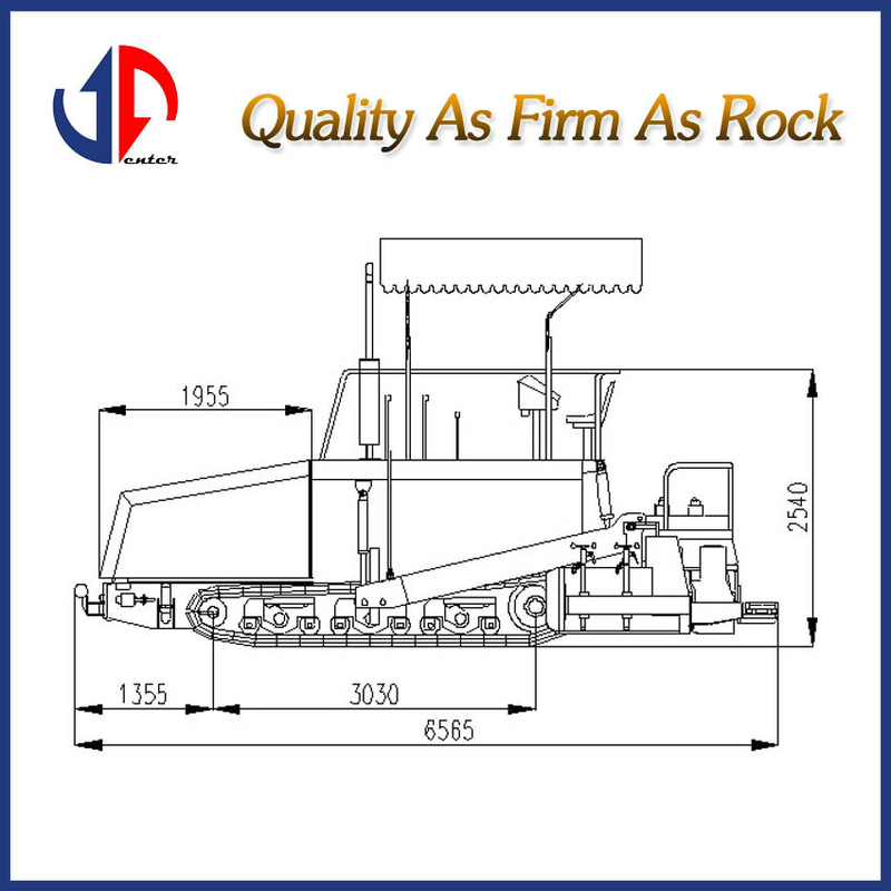 JAP70B Asfalt Paver Soil Stabilizowany cement i wapno, materiał bazowy lub asfalt betonowy.